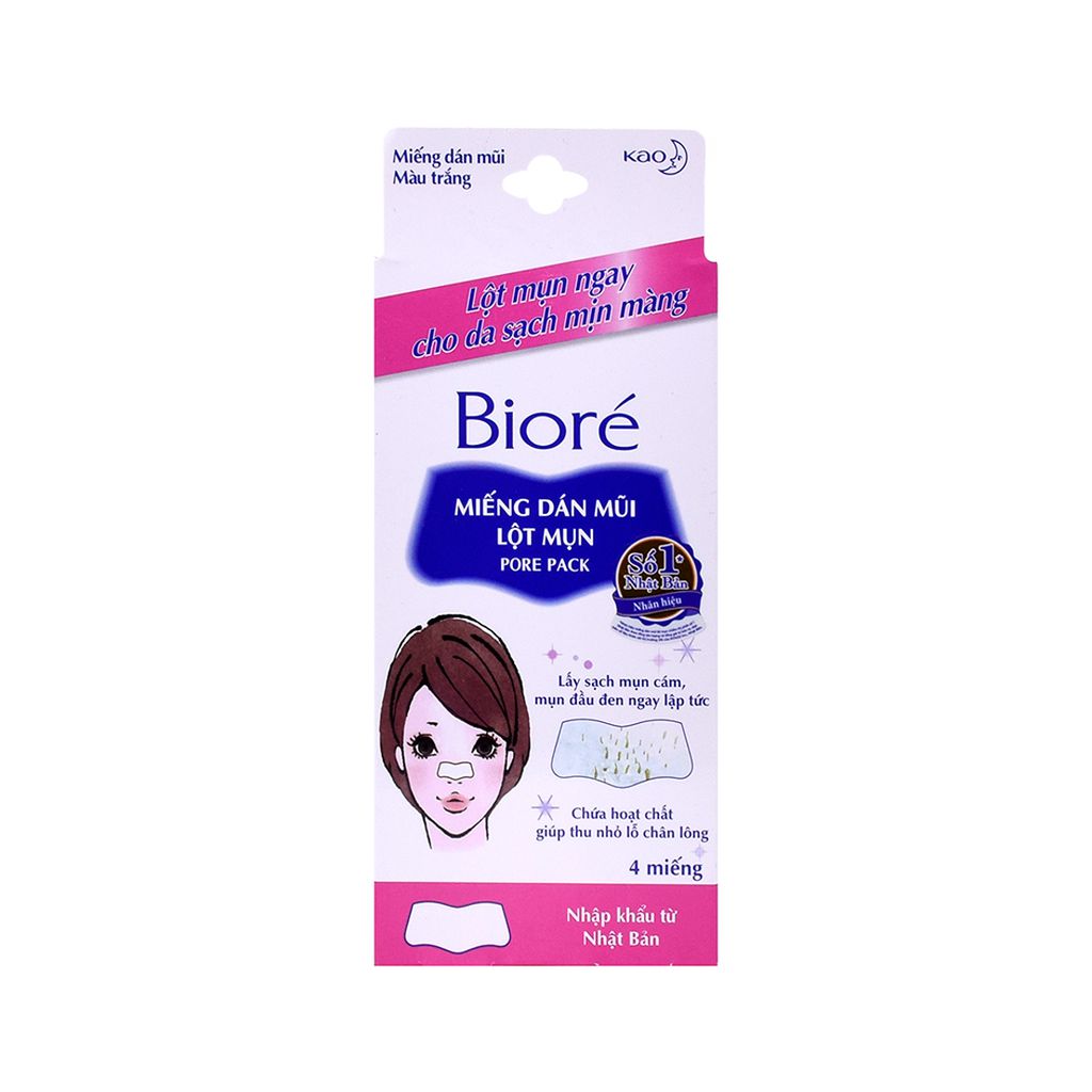 Miếng Dán Mũi Lột Mụn Biore 4 Miếng