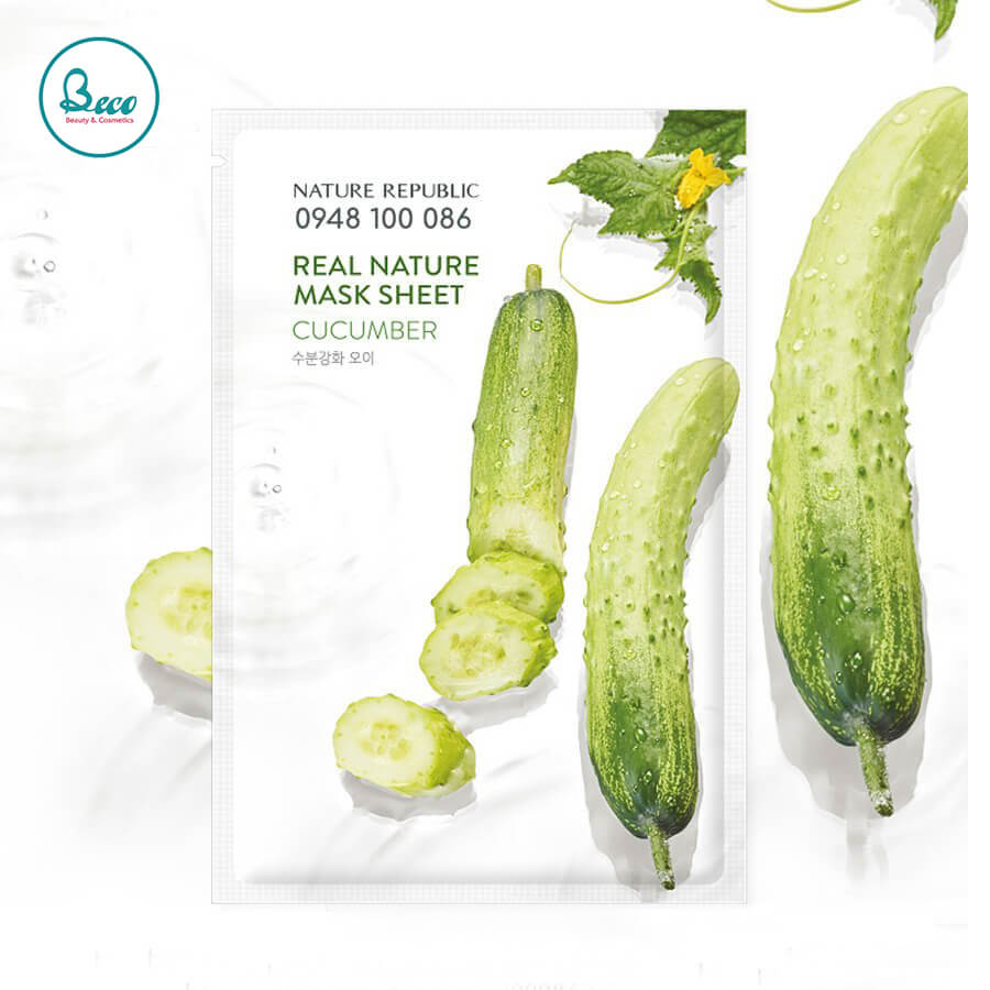 Mặt Nạ Dưa Leo Real Nature Mask Sheet Cucumber [BC1336]
