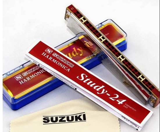 Kèn Harmonica Tremolo Suzuki Study 24 Lỗ Có Clip Test Âm