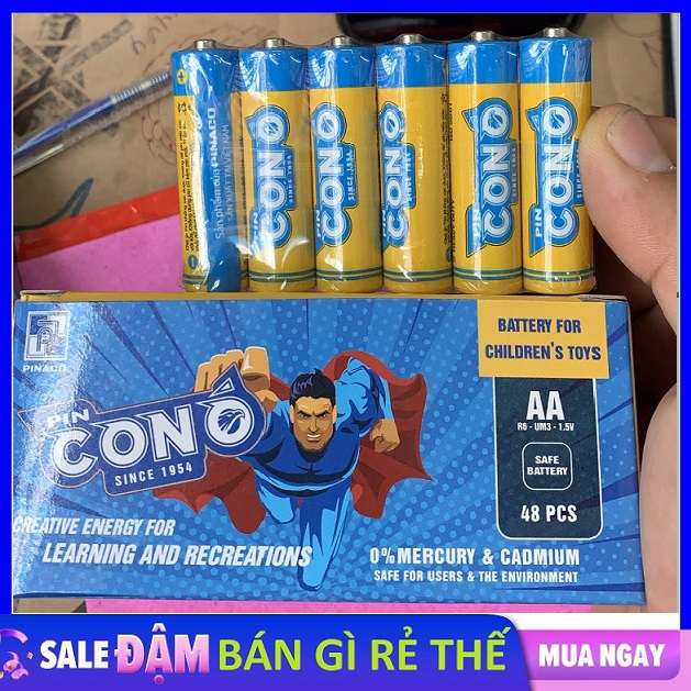 [HCM]1 Hộp 24 viên Pin tiểu 2A lớn Con Ó - Pinaco - Hộp 40 Viên Pin Ó 2A ( Mẫu Mới )