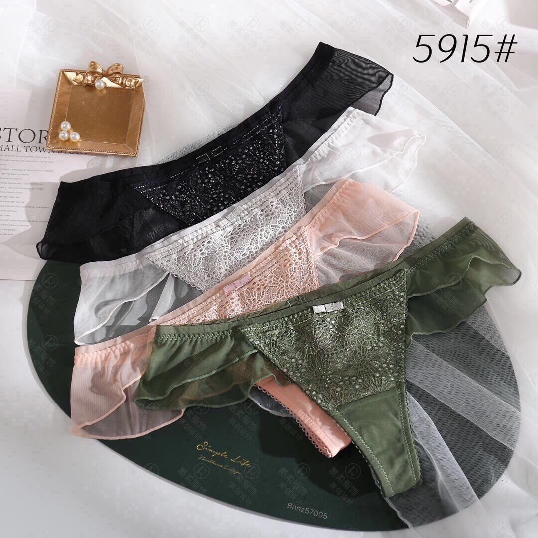 [HCM]COMBO 5 QUẦN LỌT KHE REN BÈO PINOT 5915
