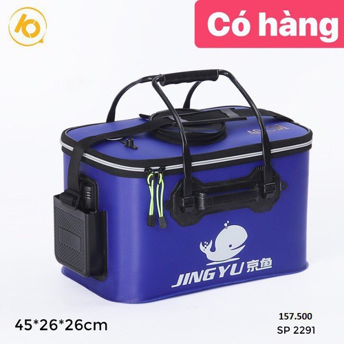 Thùng đựng cá đi câu 45x20x26-thùng nhựa đựng cá lóc