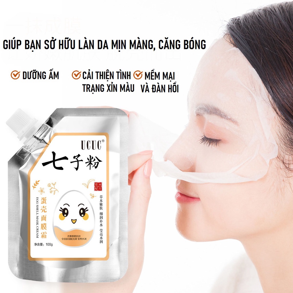 Mặt nạ kem lột vỏ trứng 100g
