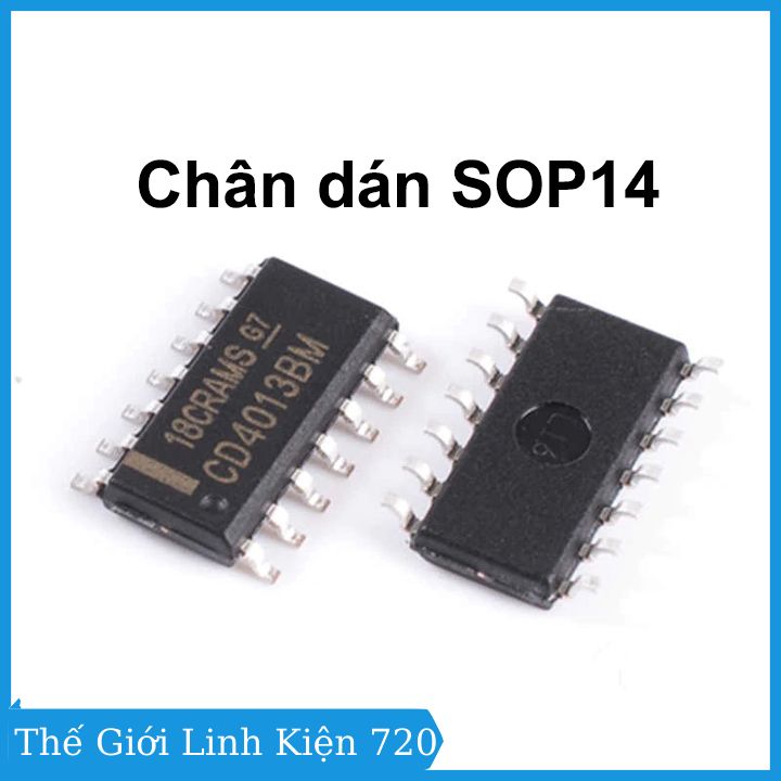 Ic chốt dữ liệu cd4013 chân cắm dip14 / chân dán sop14