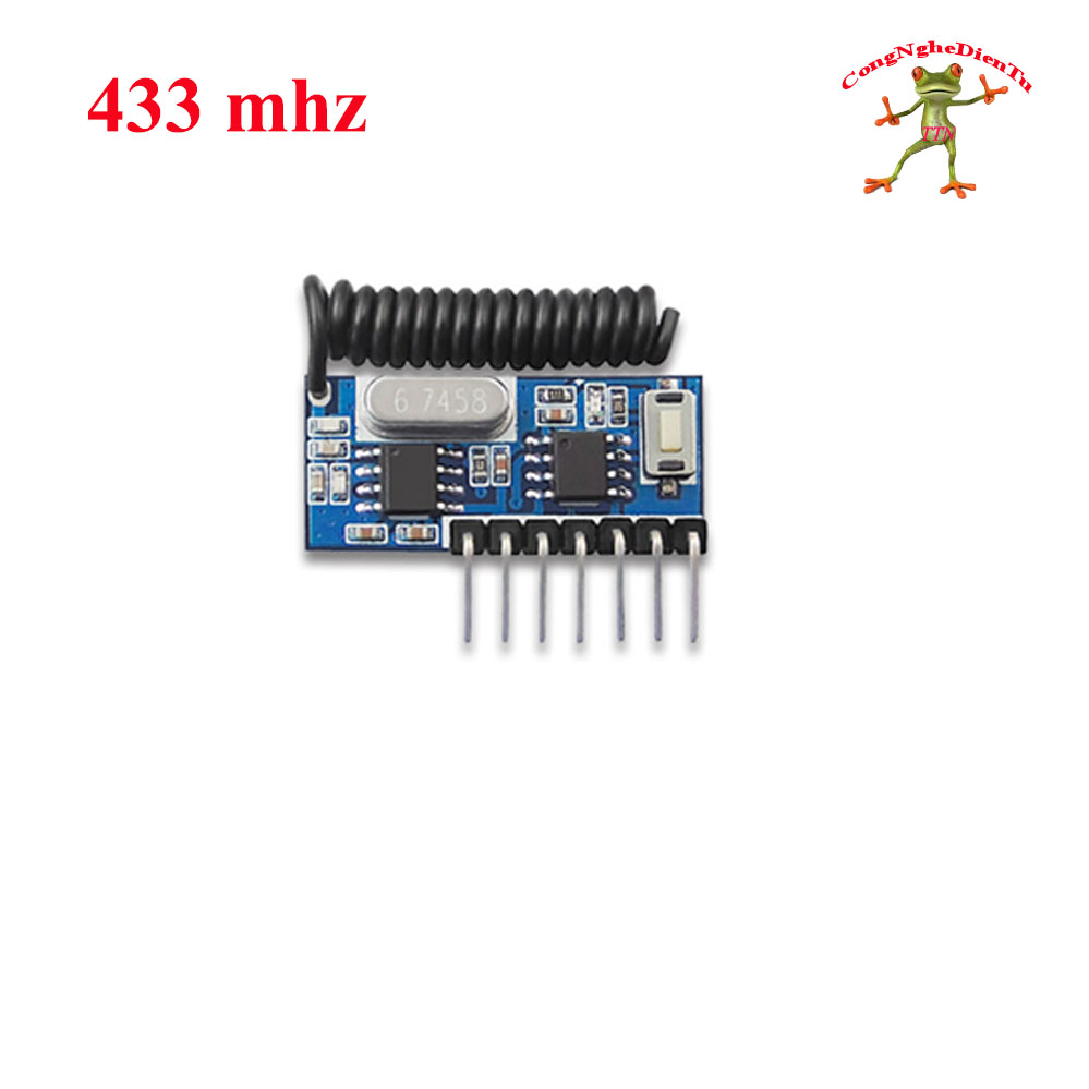 Mạch thu RF 433MHz Học Lệnh RX480 4 kênh 5v 7 chế độ ( module có anten )