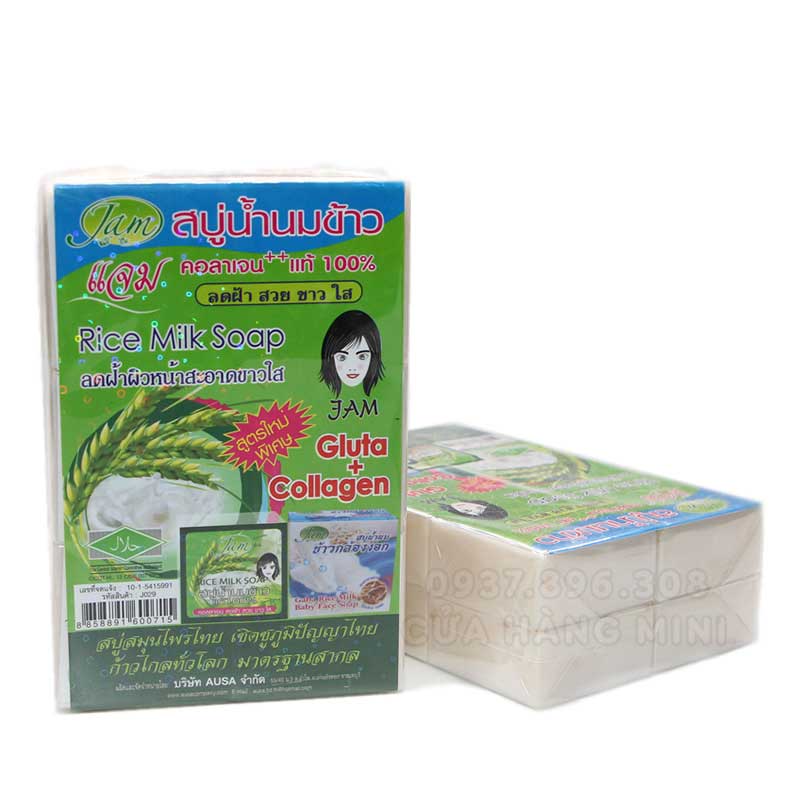 Xà Phòng Cám Gạo [HÀNG SẴN] Xà Bông Trắng Da Thái Lan
