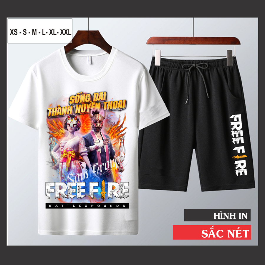 Bộ Free Fire Cực Chất Vải Cotton Mềm Mịn Thẻ Vô Cực Mùa 1