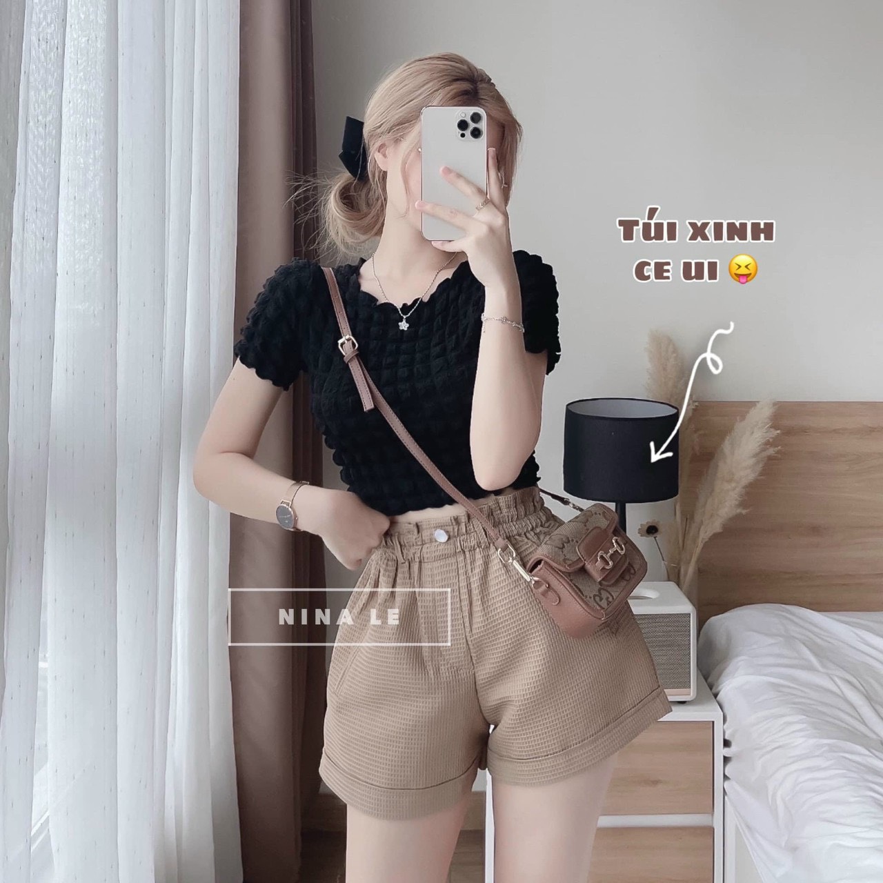 (FREE SHIP+VOUCHER)Quần short nhập QC lưng cao tôn dáng siêu sang chảnh.