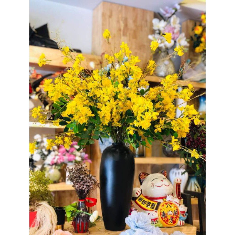 Cành Mai Nhật cao cấp cao 90cm-Hoa giả