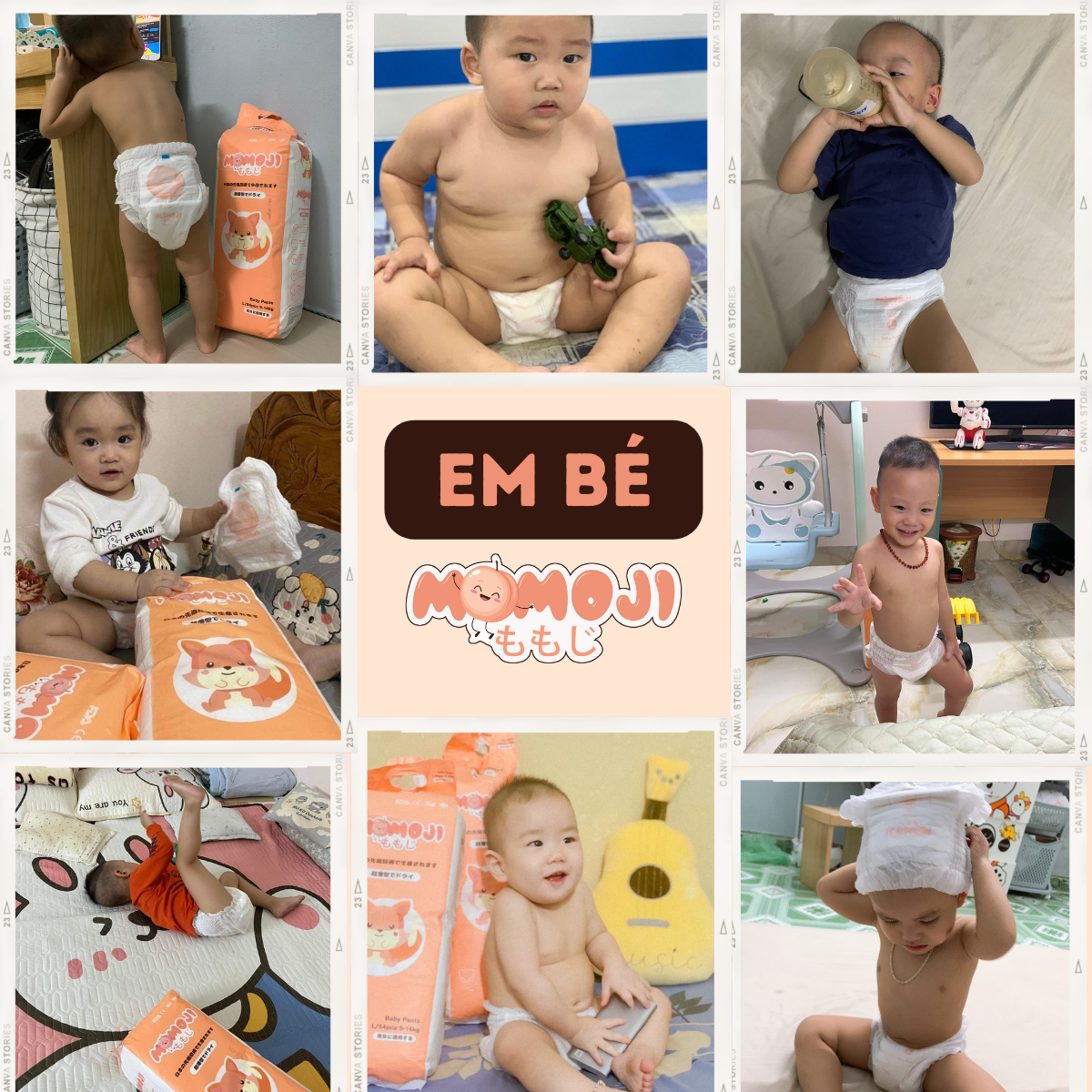 Tã Bỉm Quần Momoji Siêu thấm hút XXL48