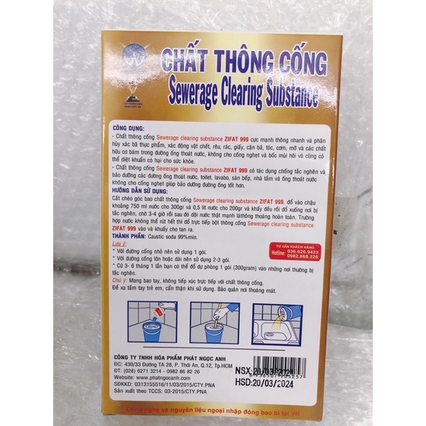 chất thông, tắc cống ZIFAT 999 .