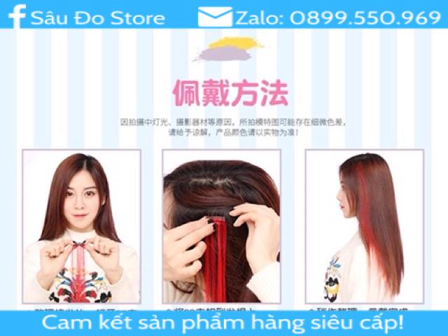 🌷 Đủ Màu 🌷 Hightlight Tóc Giả Màu Dễ Dùng Sỉ Số Lượng Lớn