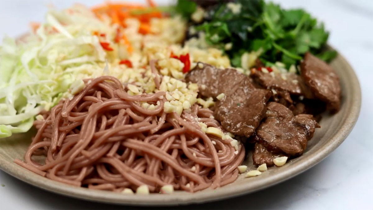 Bún gạo lứt đỏ thực dưỡng eatclean 500Gr