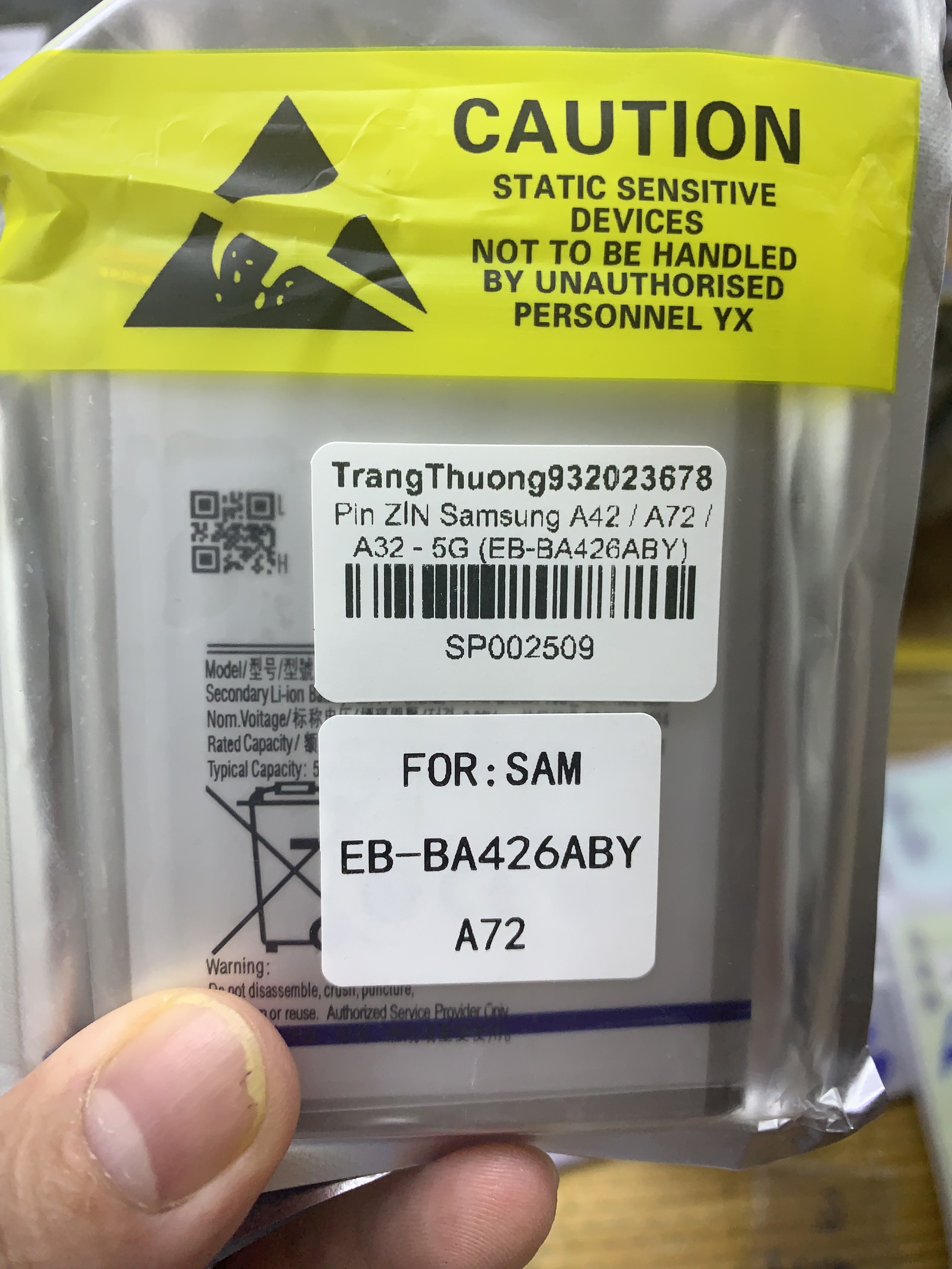 Pin ZIN Samsung (EB-BA426ABY) / A42 / A72 / A32 - 5G / 5000mAh