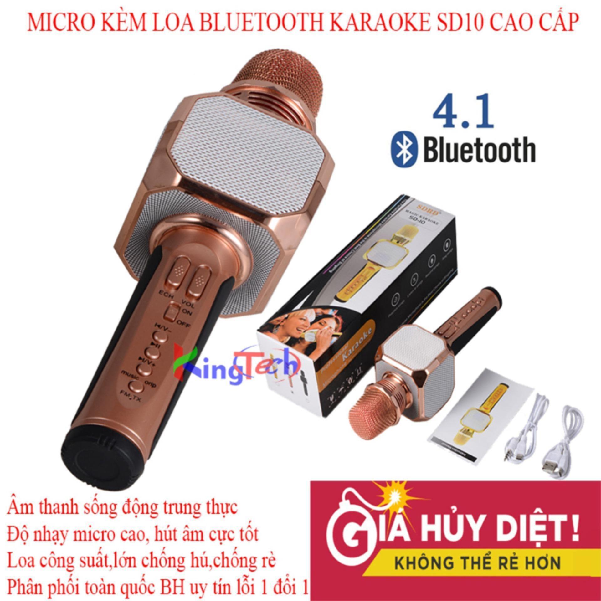 [HCM]Micro Karaoke Micro Không Dây Micro Karaoke Bluetooth Mic KaraokeMicro Bluetooth 3 IN 1 SD10 Phiên Bản Nâng Cấp Của Micro SD-10 Hiệu Chỉnh Được Bass Treble Ấn Tượng Bảo Hành 3 Tháng