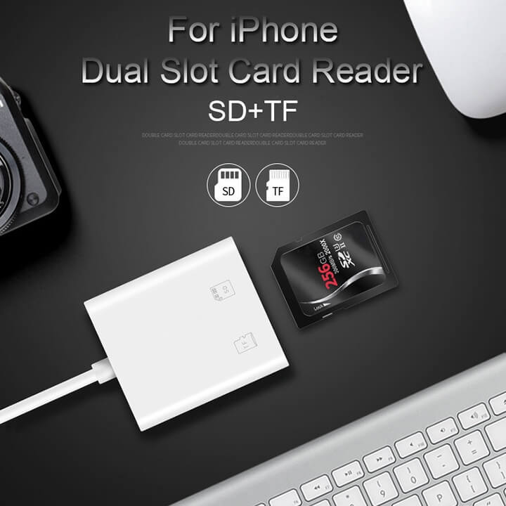 ĐẦU ĐỌC THẺ NHỚ IPHONE IPAD YESIDO CHÍNH HÃNG( SD / MICRO SD / OTG )