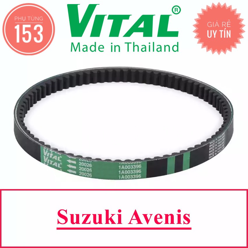 Dây Curoa Avenis hiệu Vital (Thái Lan) - Dây curoa xe tay ga - PHỤ TÙNG 153