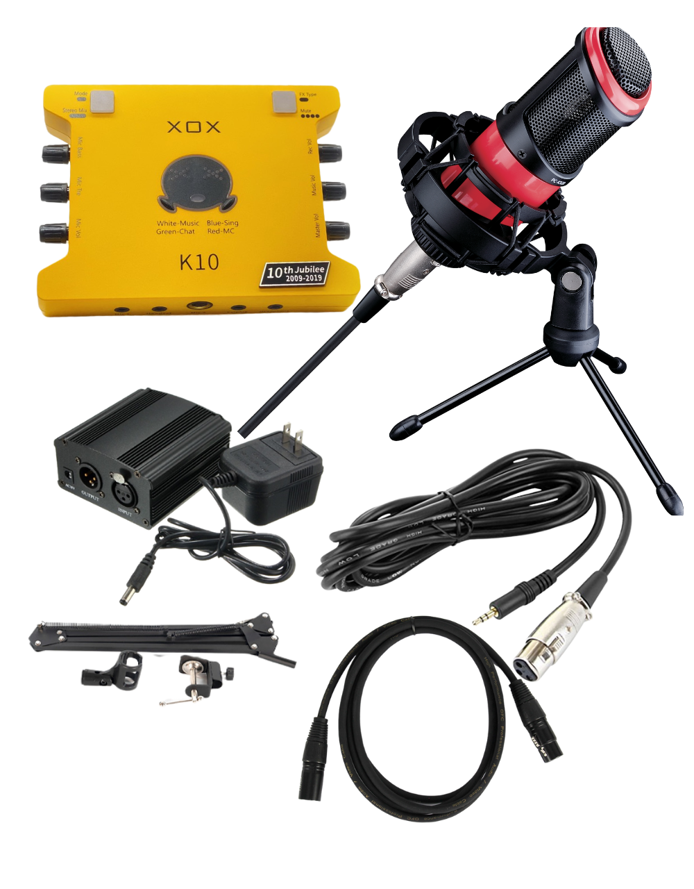 Combo mic thu âm Takstar PC K320 + Soundcard K10 [BH 1 NĂM]