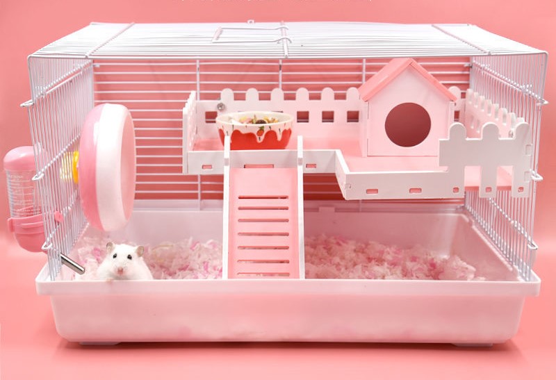 tầng gỗ màu hàng rào 2 size dành cho hamster  - T3 PETS SHOP
