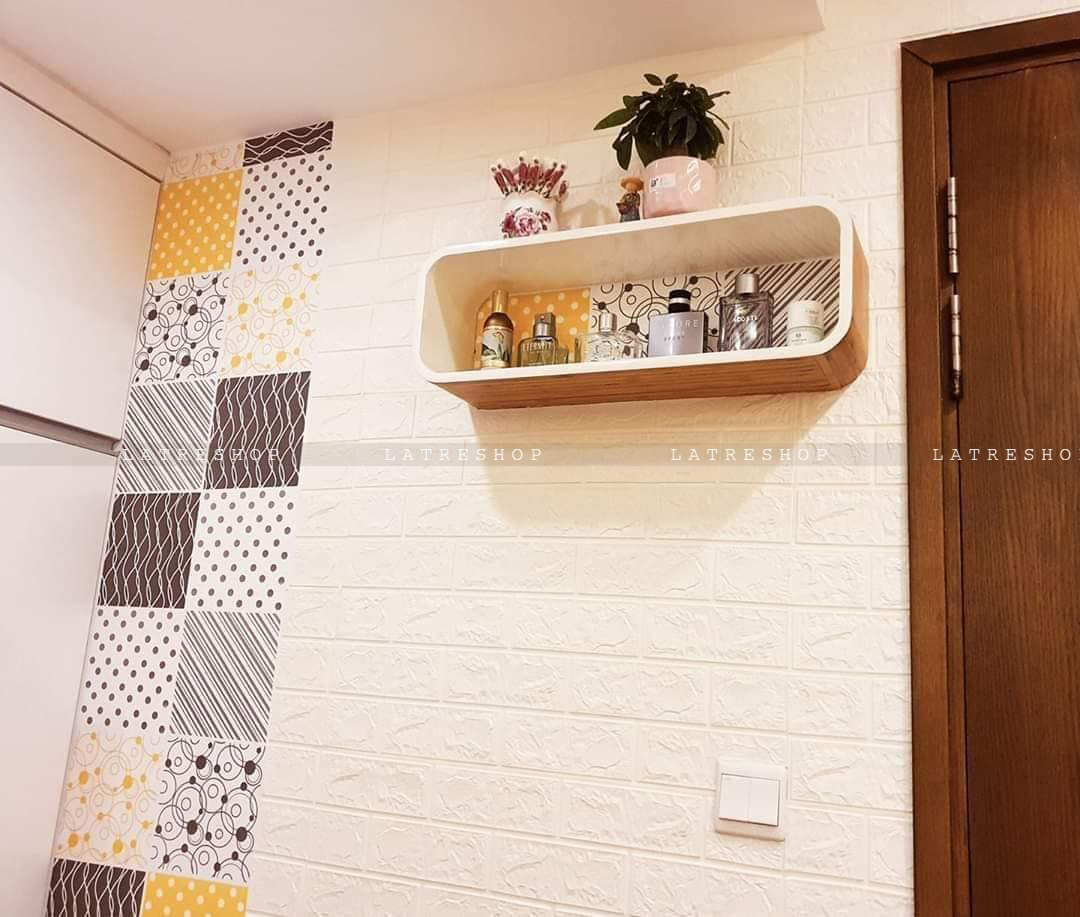 Decal gạch bông nguyên tấm Line mix
