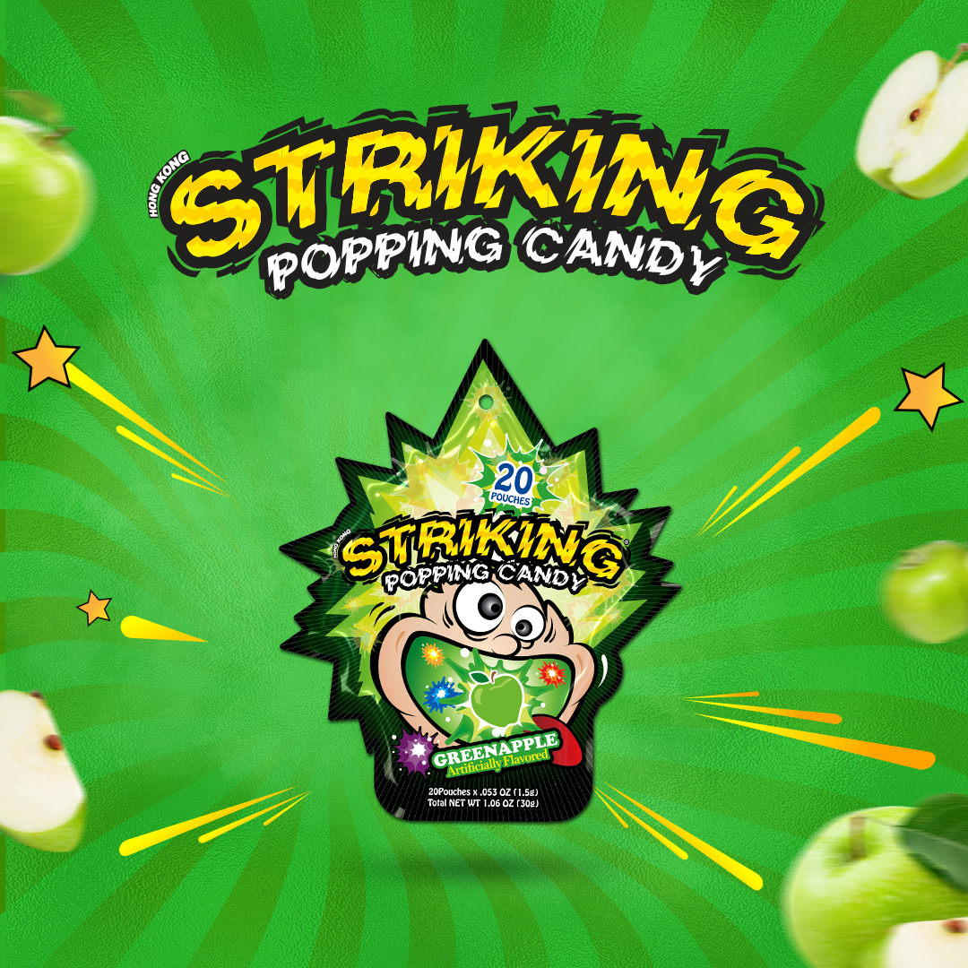 Striking Popping Candy Apple