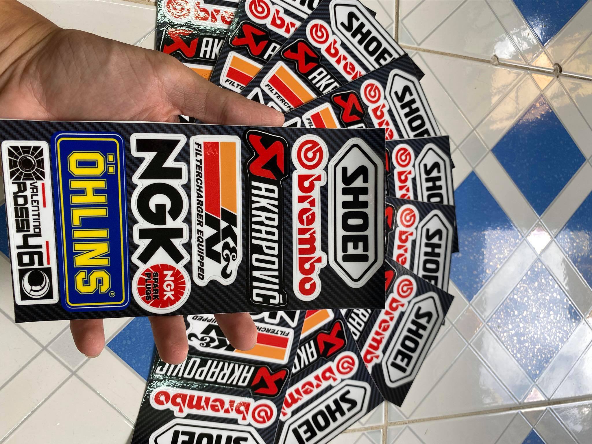 [HCM]STIKER TẤM CHỮ NHẬT SHOEI BREMBO