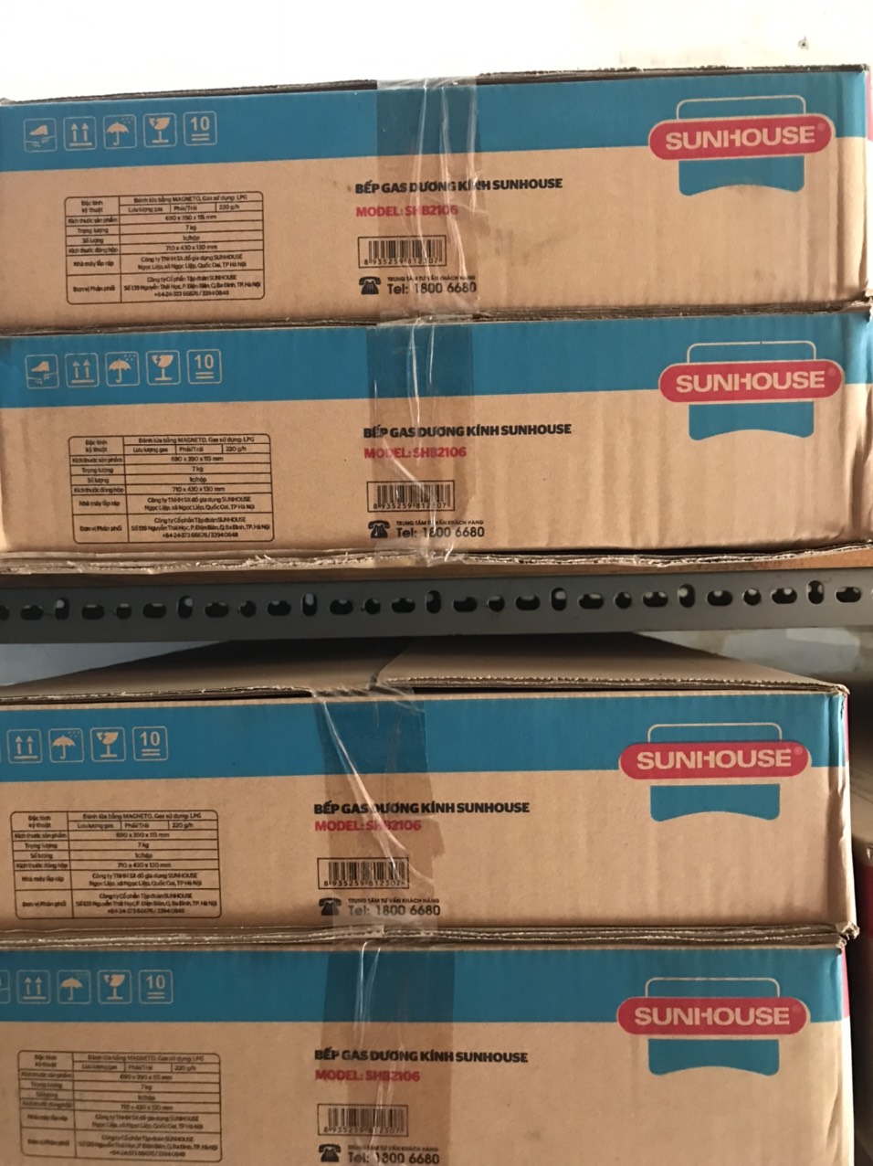 Bếp ga dương kính Sunhouse SHB2106