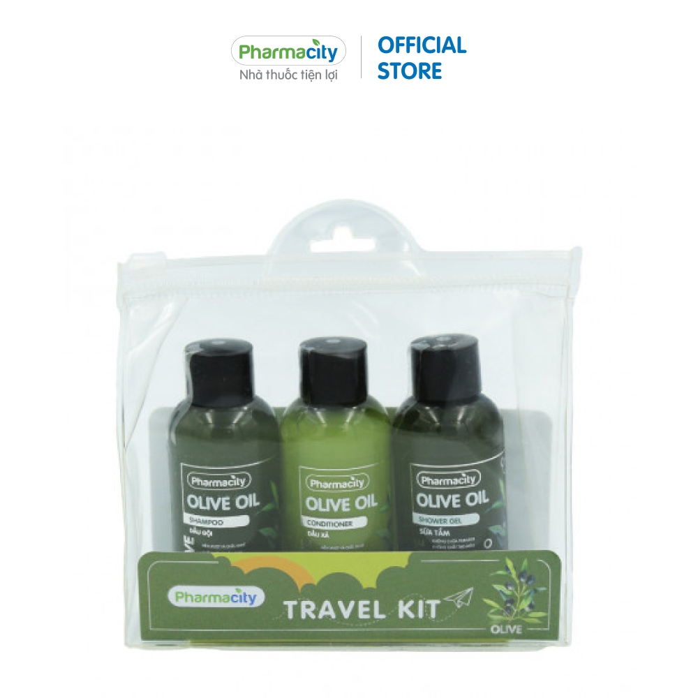 Bộ sản phẩm du lịch Pharmacity Olive Oil (3 chai x 60ml)
