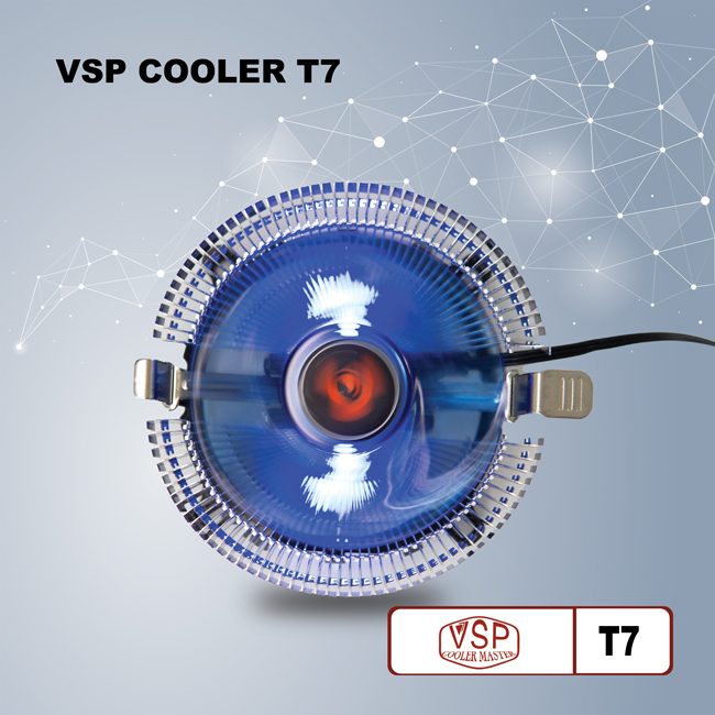 Fan CPU VSP Cooler Master T7 Led Xanh