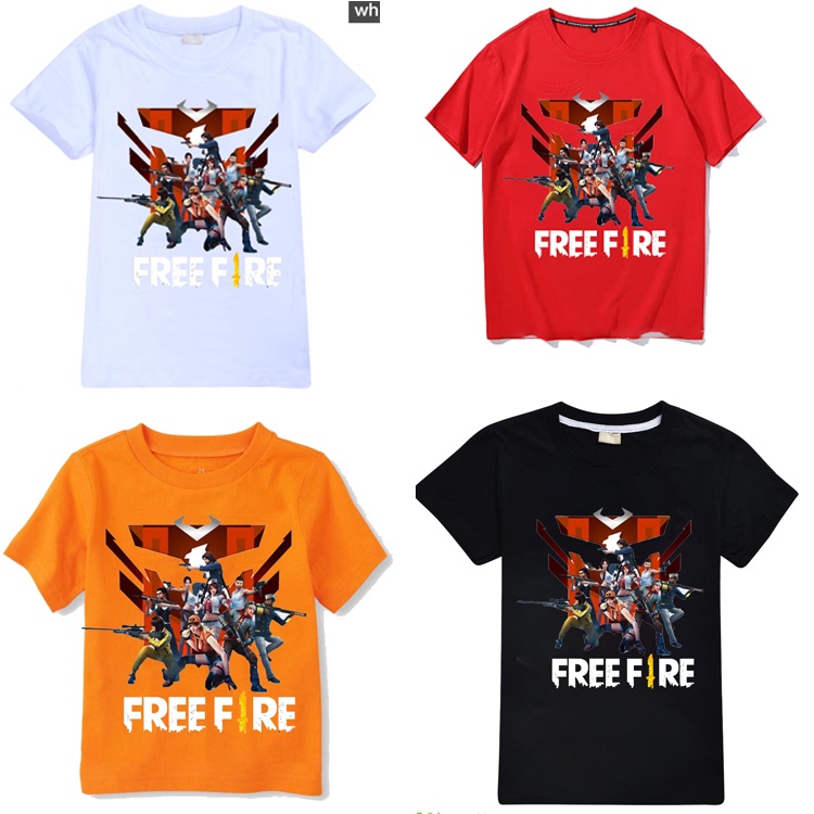 Áo thun trẻ em Free Fire mẫu mới cực hot đủ size