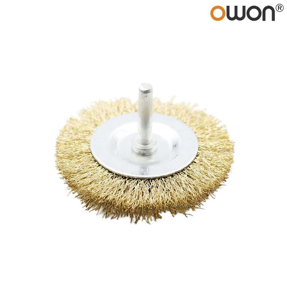 Farfi Metal T-type Rod Rust Removal Polishing Wheel Wire Brass Brush Grinding Disc