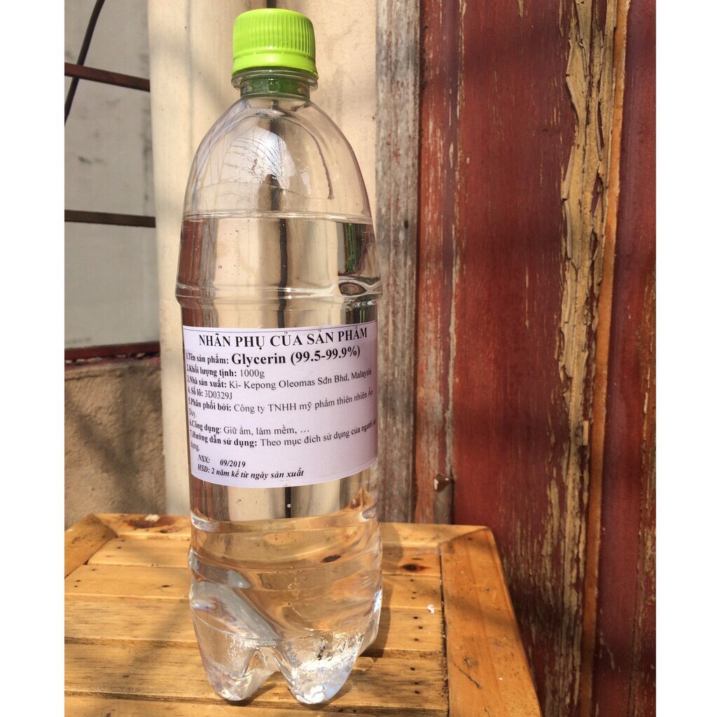 Glycerin thực vật (99,5% - 99,9%) -1000g
