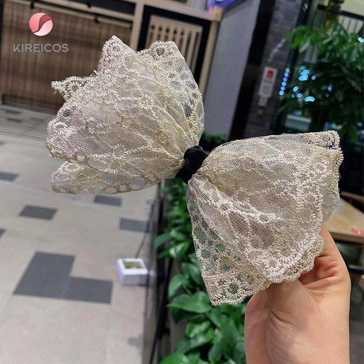 [HCM]Kẹp Nơ Ren Tiểu Thư Cao Cấp Hot Trend Hàn Quốc