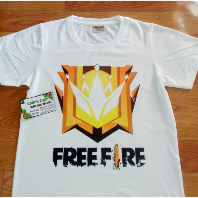 Áo thun Free Fire Logo Rank thách đấu huyền thoại Freefire (in ...