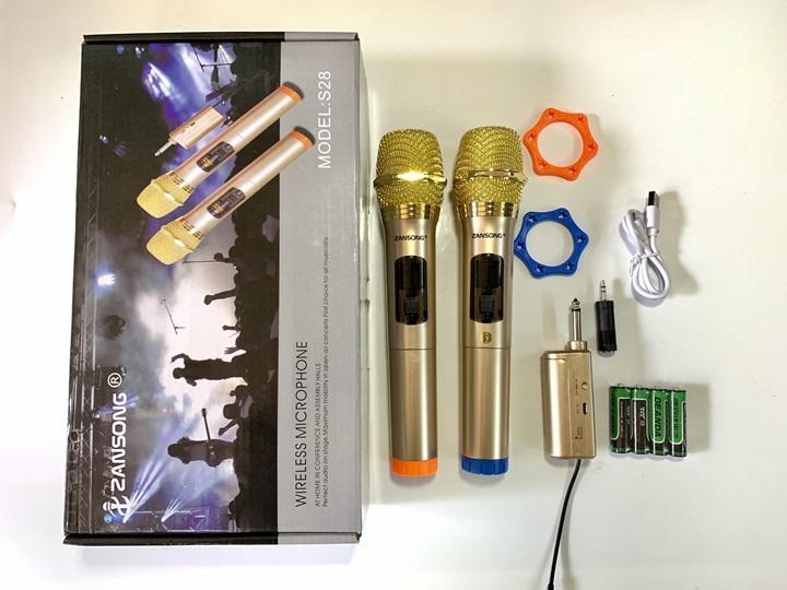 Mic karaoke ko dây đa năng zansong s28