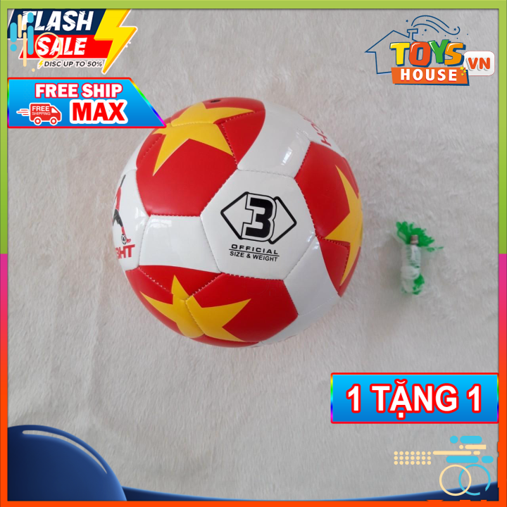 FREE SHIP - TẶNG PHỤ KIỆN QUẢ BÓNG ĐÁ SỐ 3 IN CỜ VIỆT NAM TẶNG KIM TÚI+
