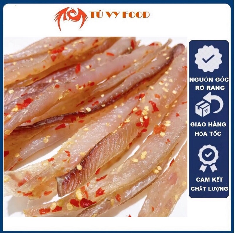 Khô cá lóc xẻ sợi không xương 3 nắng 1kg/ 500gram/200gram - tú vy food