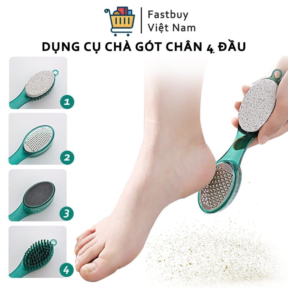 Dụng Cụ Chà Gót chân 4In1,Dụng Cụ Tẩy Tế Bào Chết