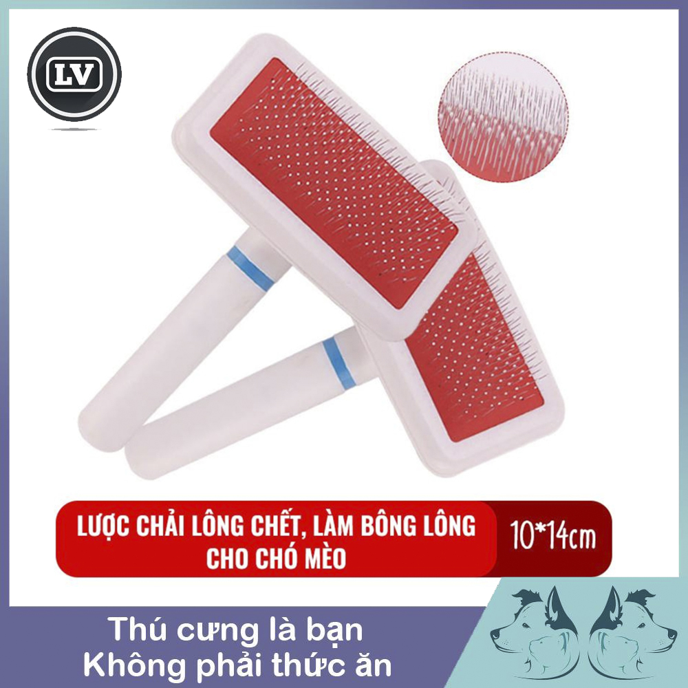 Lược Chải Lông Chó Mèo Giúp Lấy Lông Chết, Làm Bóng Mượt Lông Cho Thú Cưng Bộ Lông Mềm Mượt