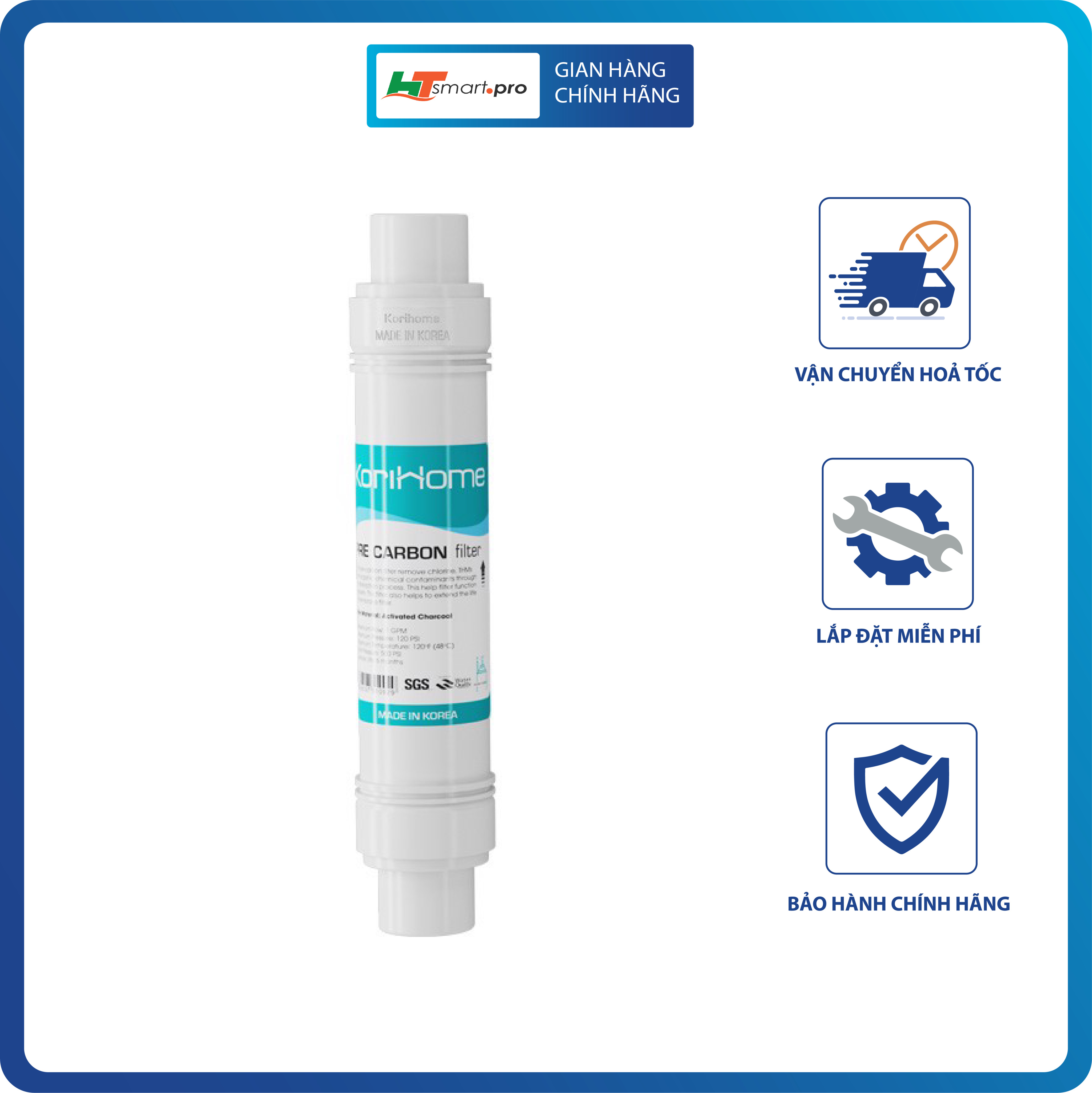 Bộ 3 lõi lọc thô Korihome 123