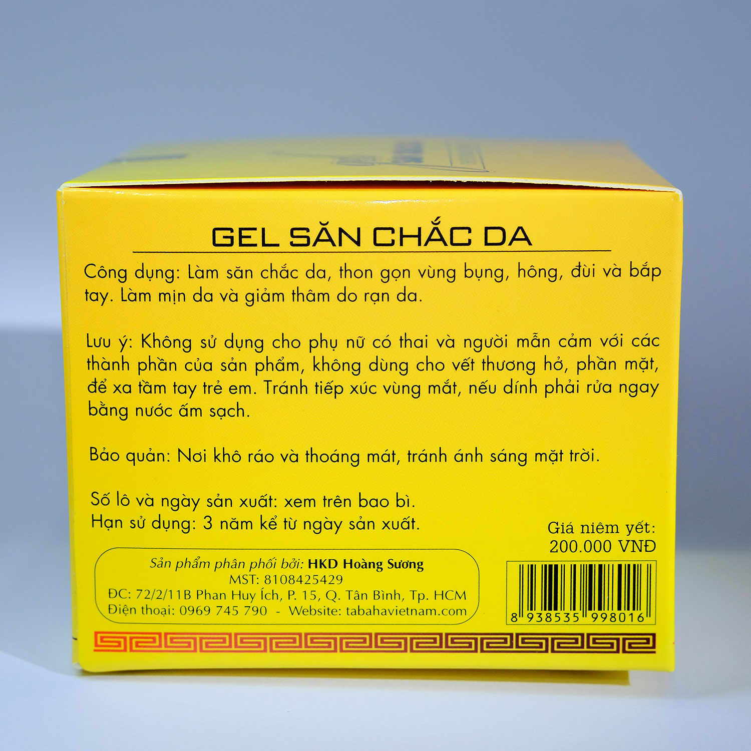 Kem tan mỡ TaBaHa giúp tan mỡ bụng Tặng Thước dây