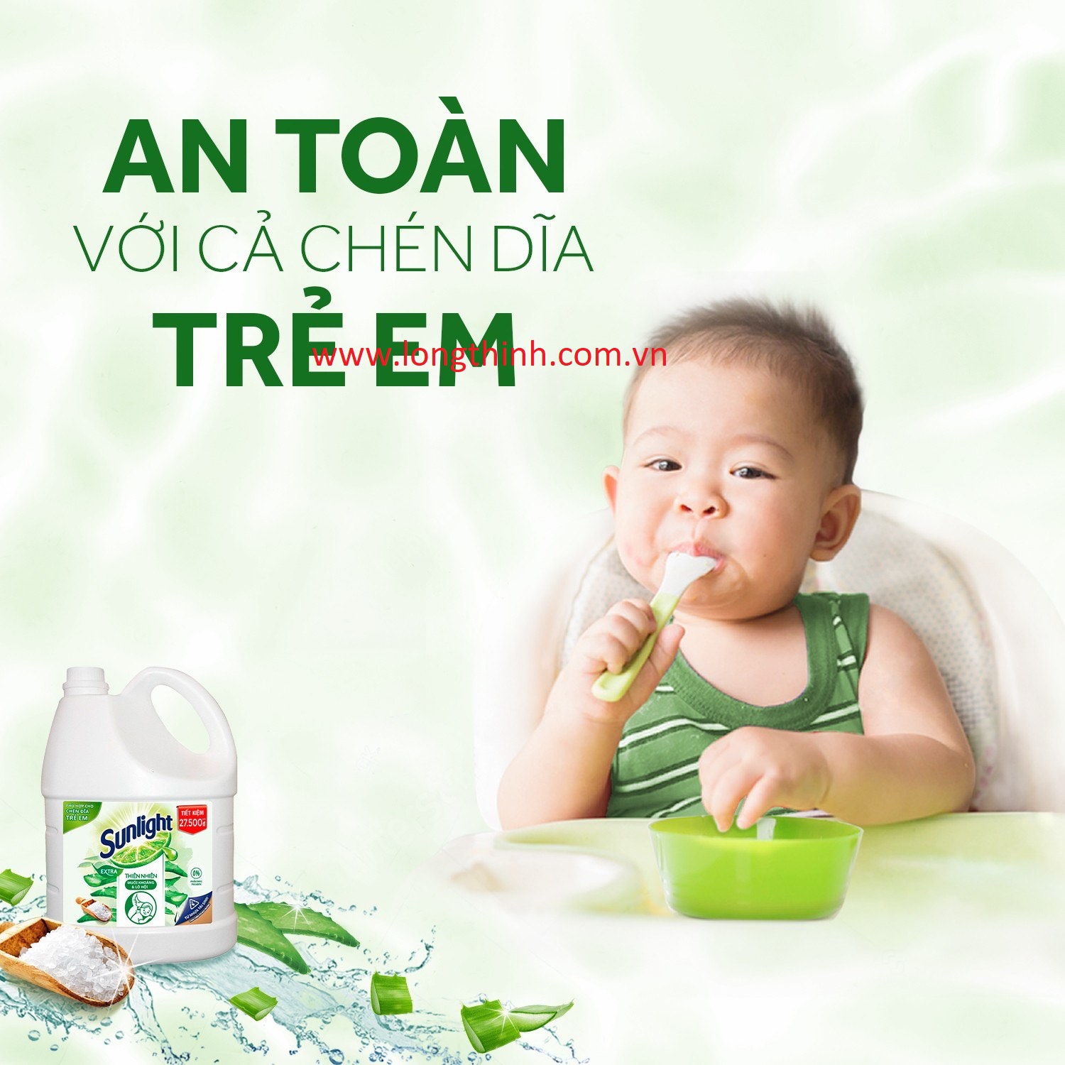 [HCM]Nước rửa chén Sunlight Thiên nhiên 3.6kg
