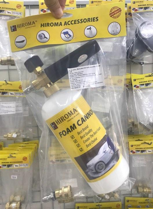 Bình phun bọt tuyết HIROMA 02 Full kết nối dành cho máy rửa xe HIROMA
