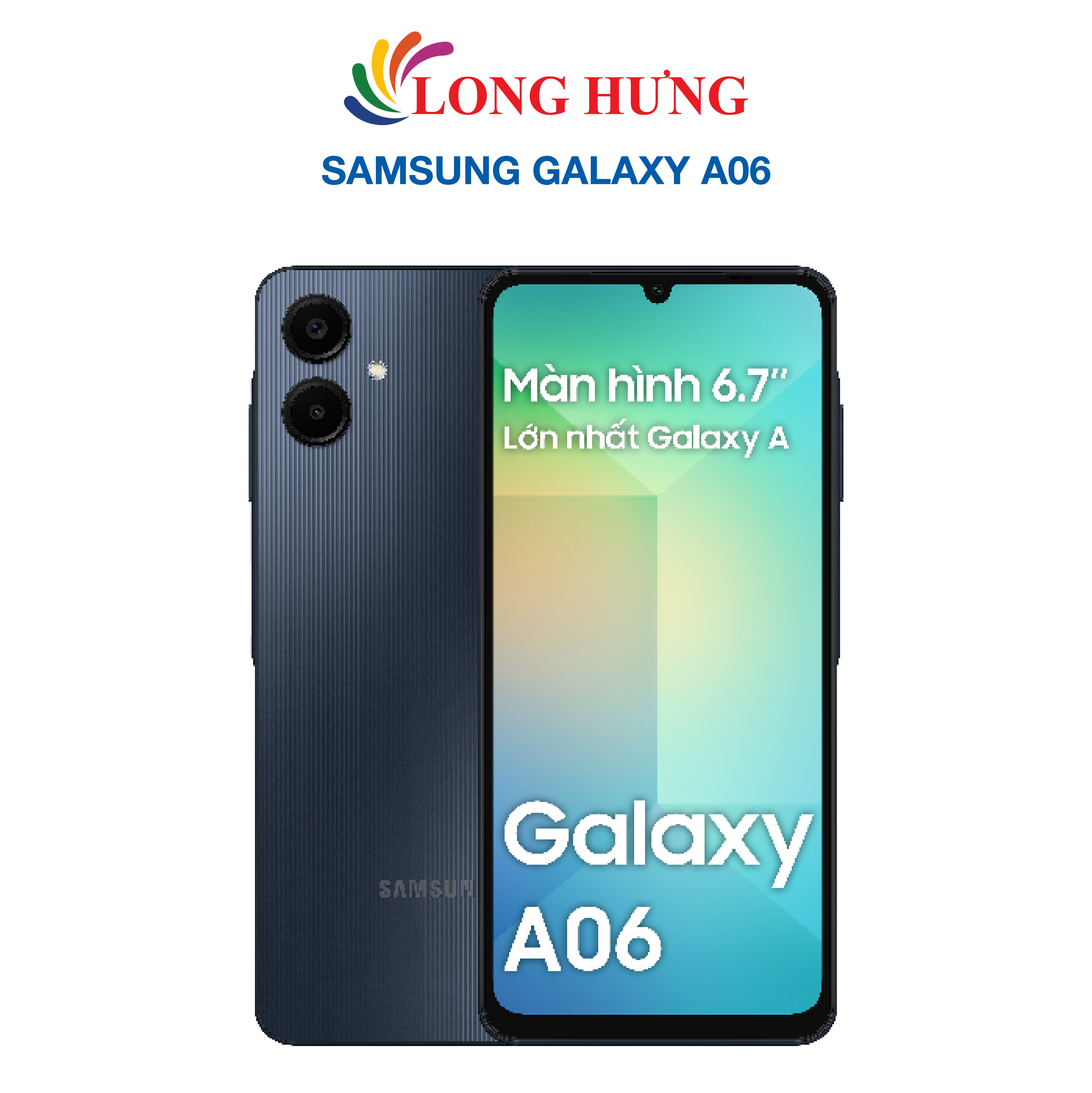 Điện thoại Samsung Galaxy A06 - Hàng chính hãng - Màn hình lớn 6.7", Pin trâu 5000 mAh, sạc nhanh 25W