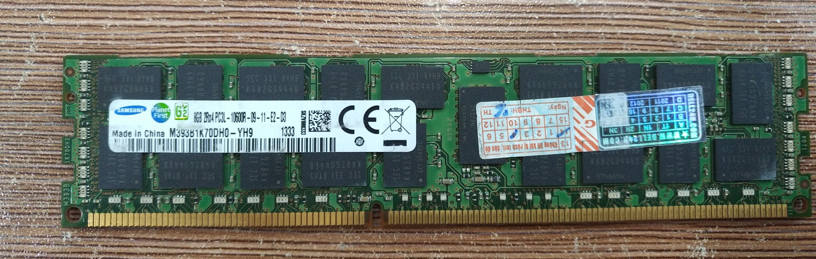 Ram 8gb ecc reg samsung 2rx8