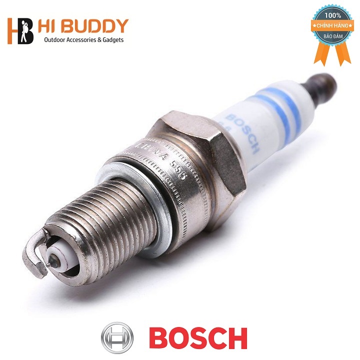 { NHẬP KHẨU } Bộ 4 Bugi Bạch Kim BOSCH WR8DPP30W Tip 21 HIBUDDY