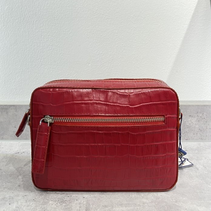 TÚI XÁCH NỮ WT Leather MINI MESSENGER Da Bò Thật . Mùa Đen, Đỏ