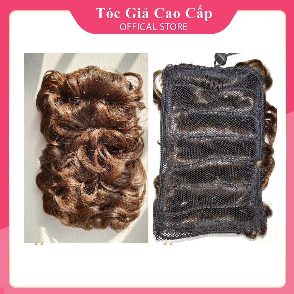Tóc giả búi xoăn to phu nhân