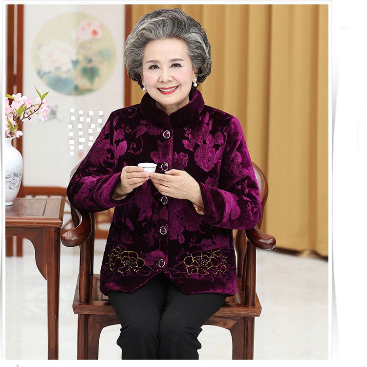 ÁO ẤM NHUNG CHO BÀ