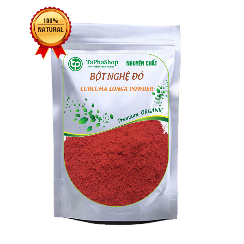 Bột nghệ đỏ nguyên chất 200g - tấn phát - chuyên dùng để om gà